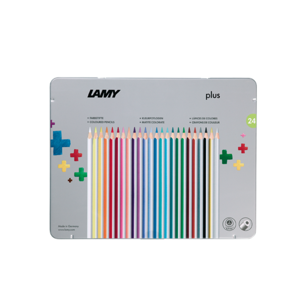 LAMY plus 色鉛筆 36本セット　（−6色） LAMY plus Colored Pencil - 36 Color Tin Set | JetPens