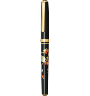 Platinum Modern Maki-e Fountain Pen - Bush Warbler - 18k Gold Nib Medium