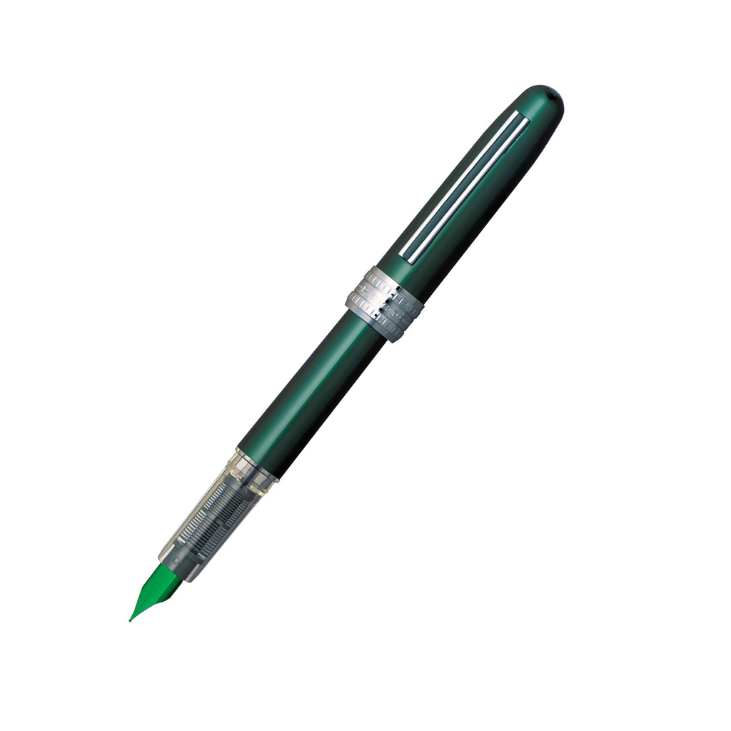 Platinum Plaisir Fountain Pen- Teel Green- Fine Nib
