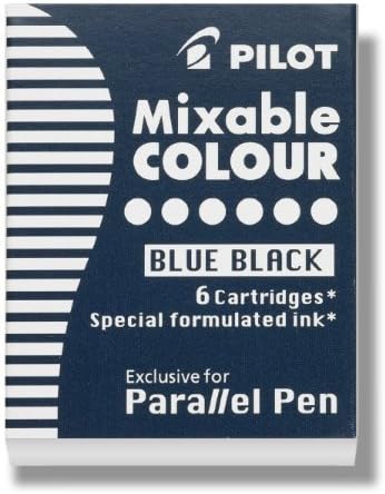 Pilot Parallel Pen Cartridge Refill Blue/ Black 6 in one Pack