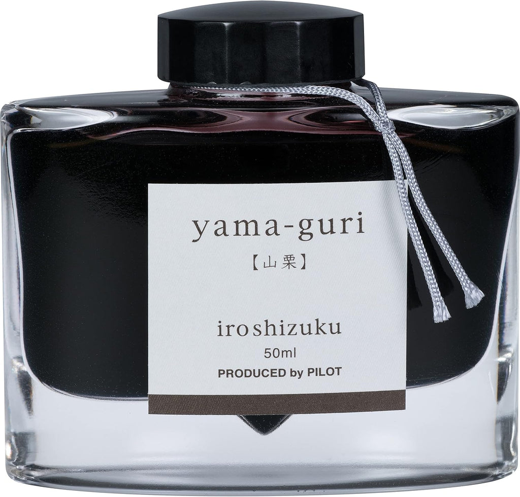PILOT Iroshizuku Bottled Fountain Pen Ink, Yama-Guri, Wild Chestnut (Dark Brown) 50ml Bottle