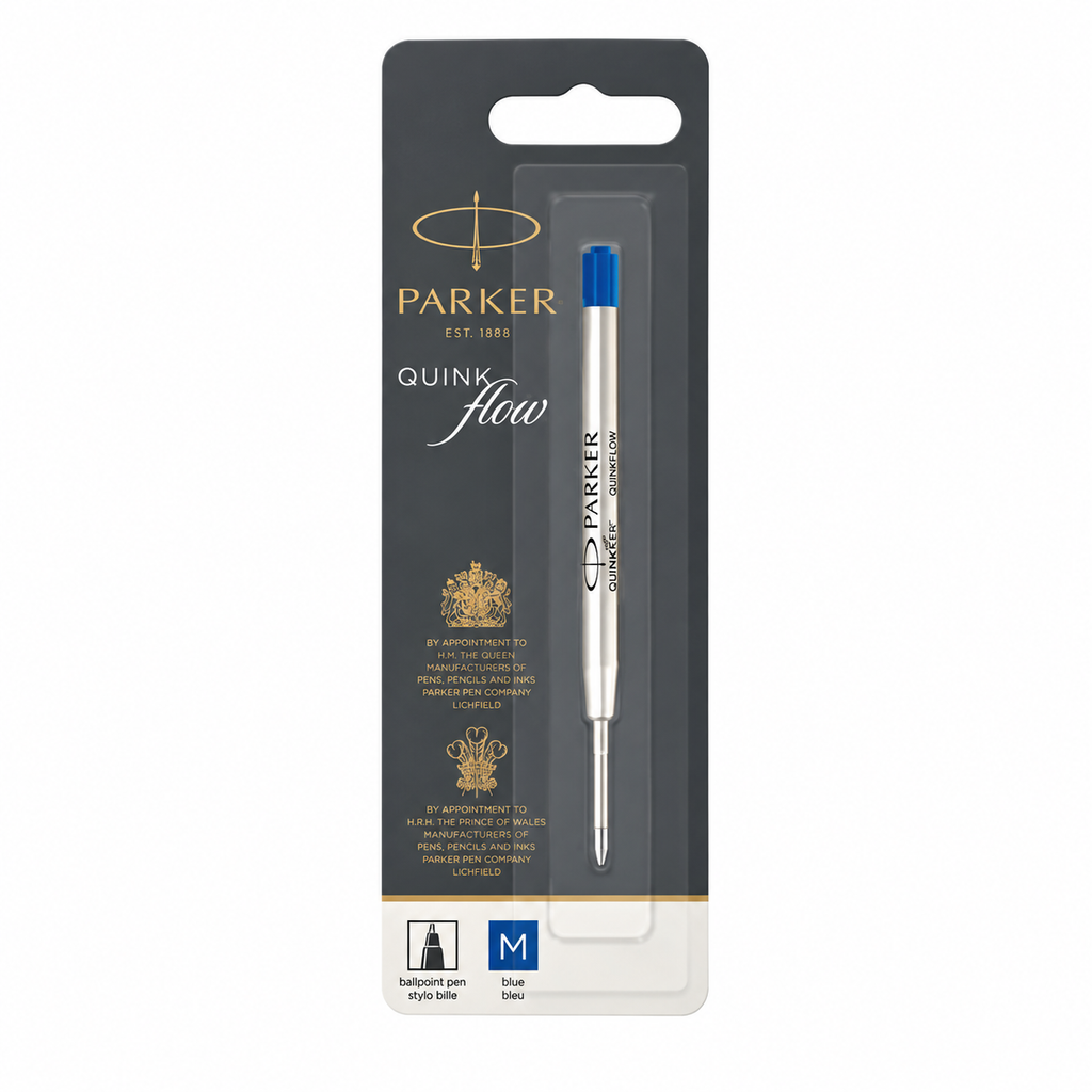 Parker Quinkflow Ballpoint Pen Refill Medium- Blue and Black