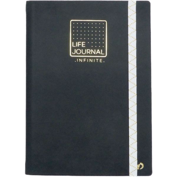 Quo Vadis Life Journal Infinite - Black 6 x 8 1/4" Undated Weekly Planner