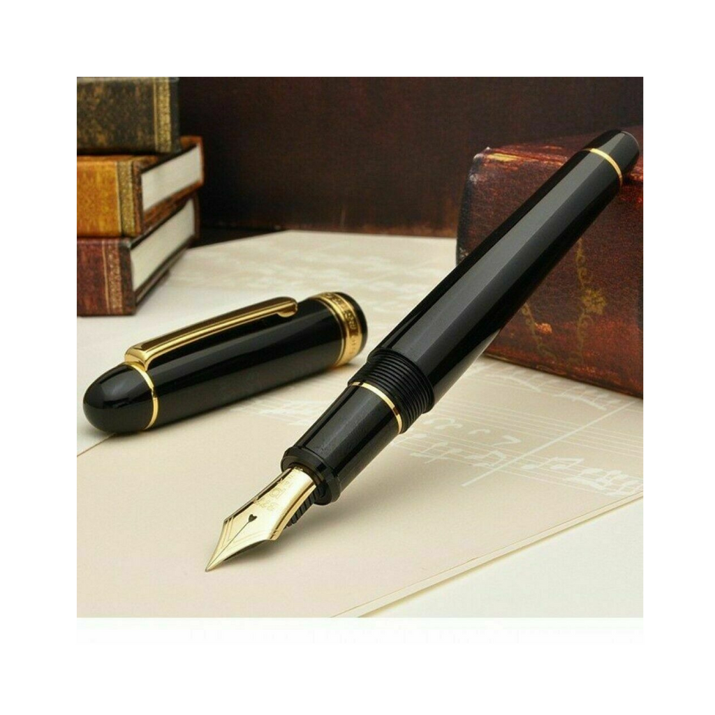 Platinum 3776 Century Fountain Pen - Black Diamond with Rhodium Trim - 14k  Fine Nib