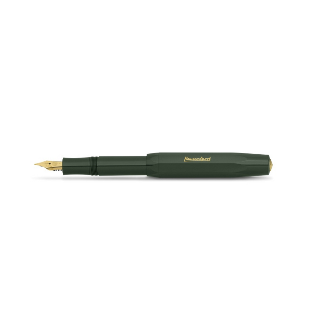 KAWECO CLASSIC SPORT Fountain Pen - GREEN - Medium Nib