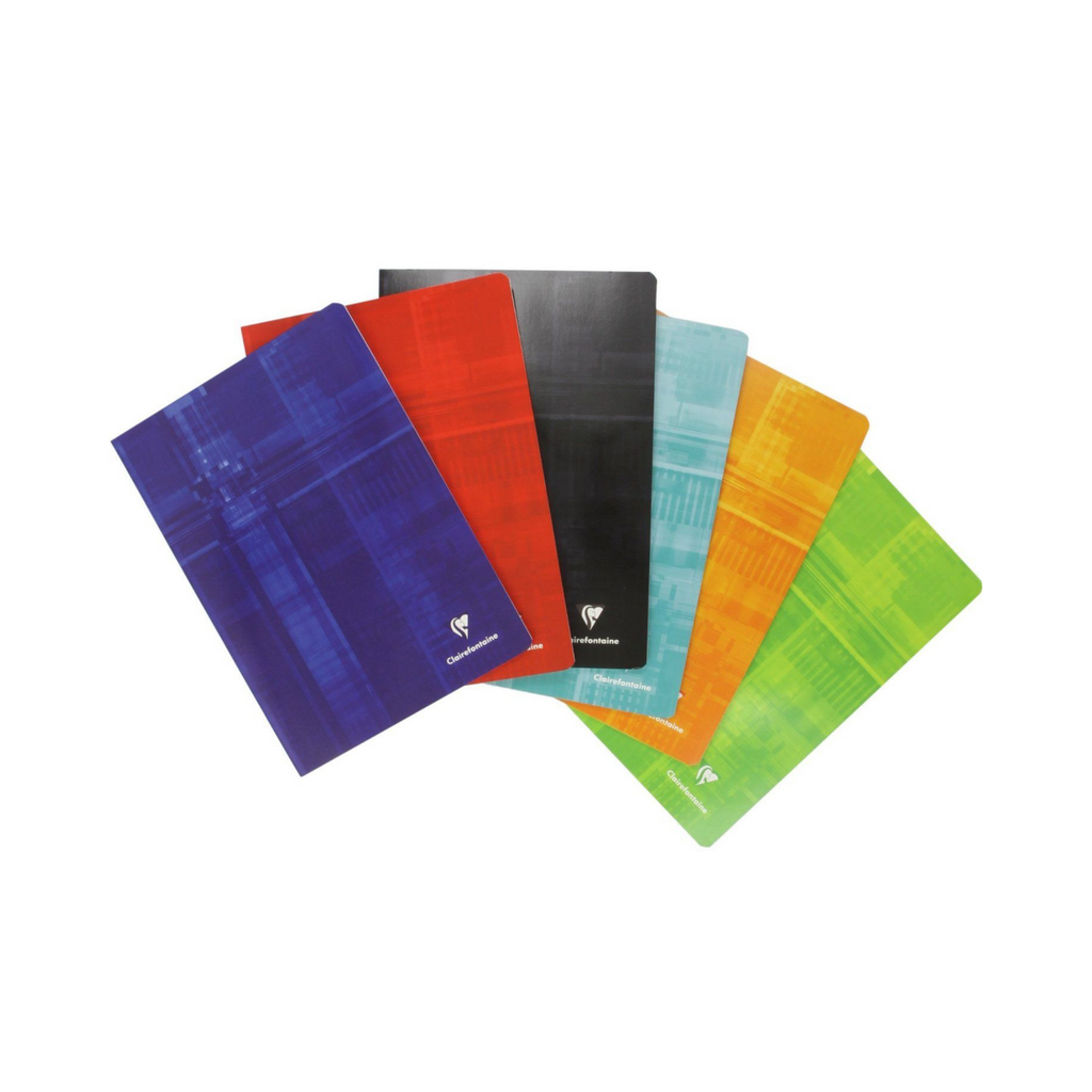 Clairefontaine A4- 8 1/4" x 11 3/4" Classic Staple bound Notebooks (Ruled w/margin paper)