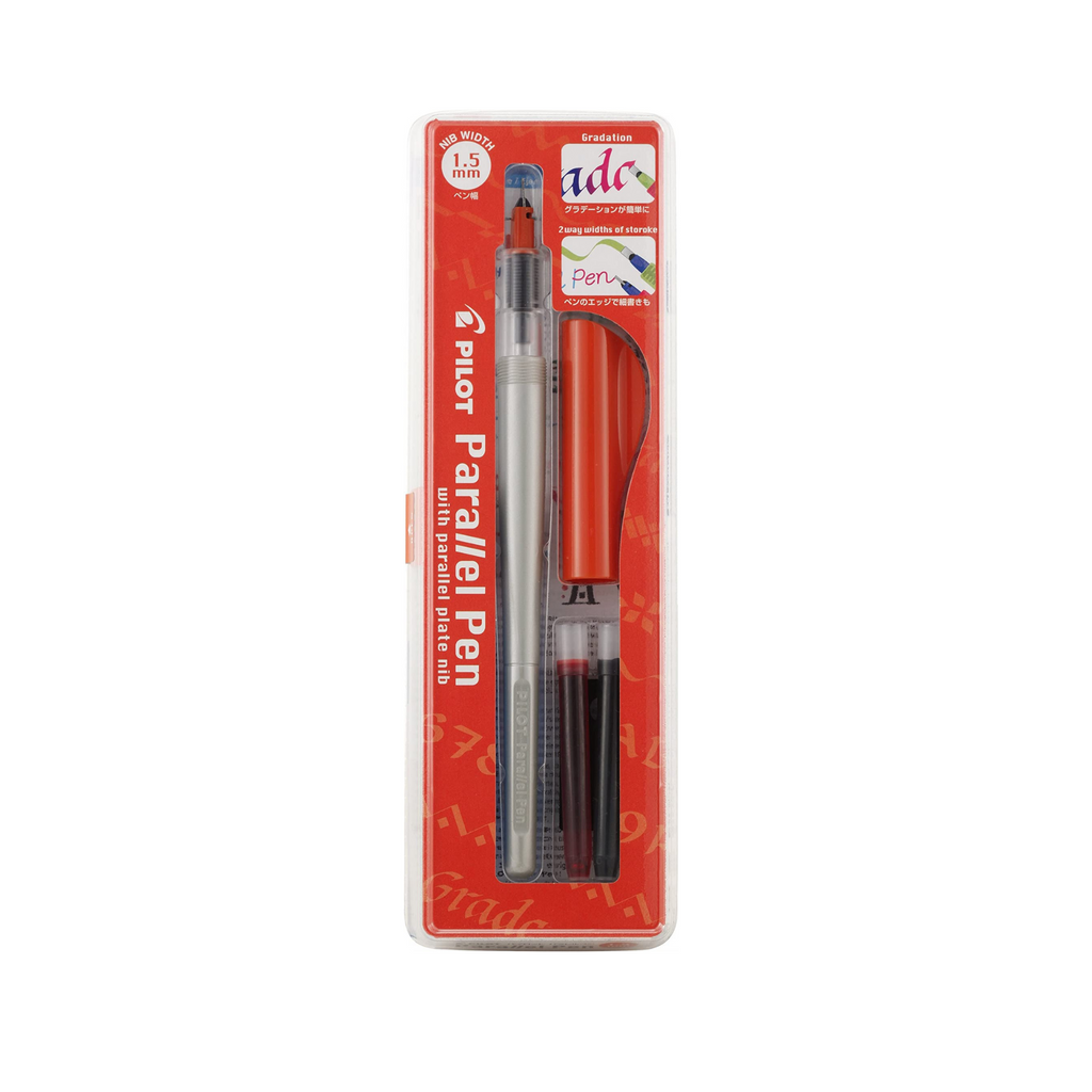 PILOT Parallel Calligraphy Pen Set, 1.5mm Nib with Red/Blue Ink Cartridge