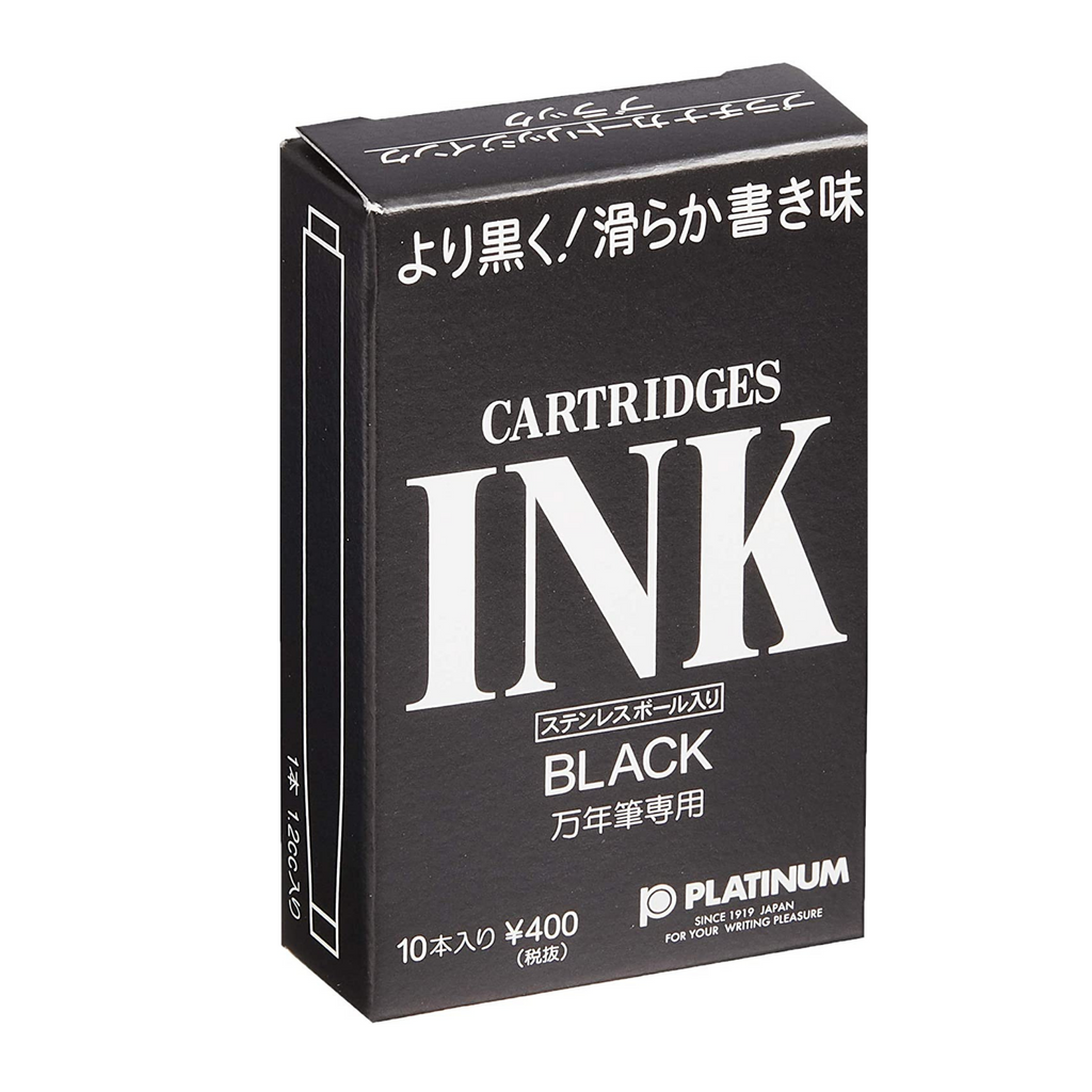 Platinum Refill cartridges-10 per Pack Blue-black and Blue
