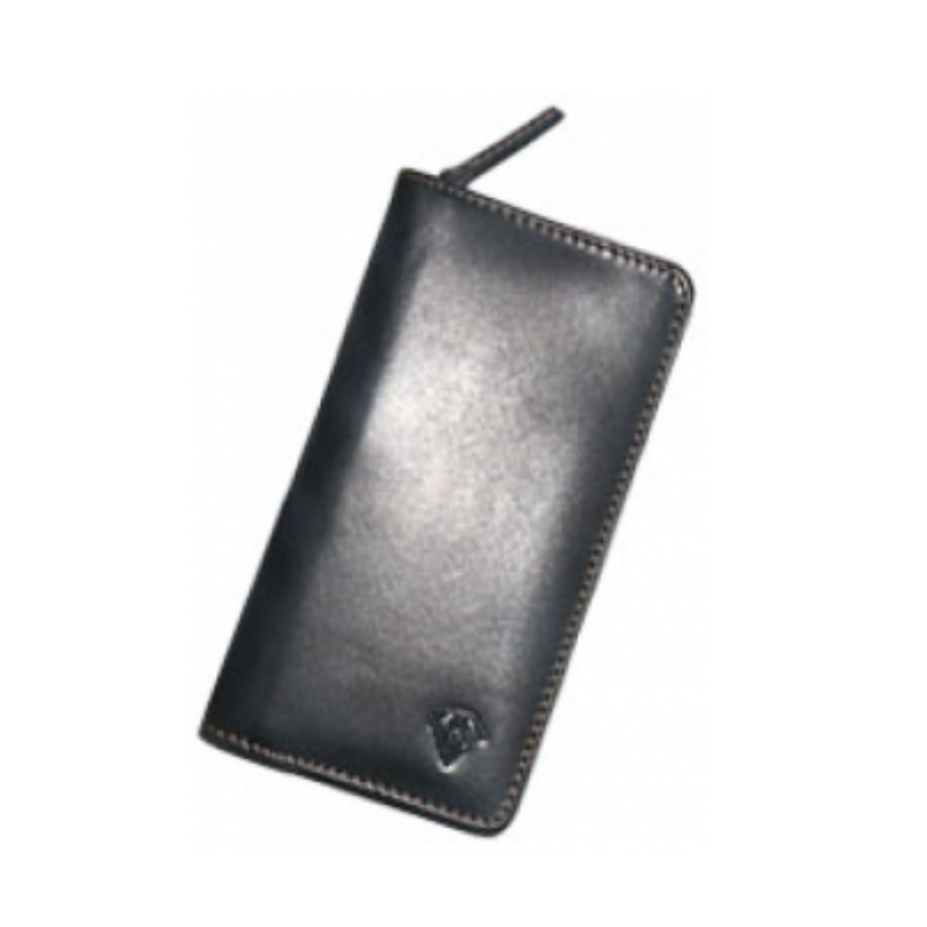 Dee Charles Leather - Midnight Gold 2/3 Pen Zipper Case