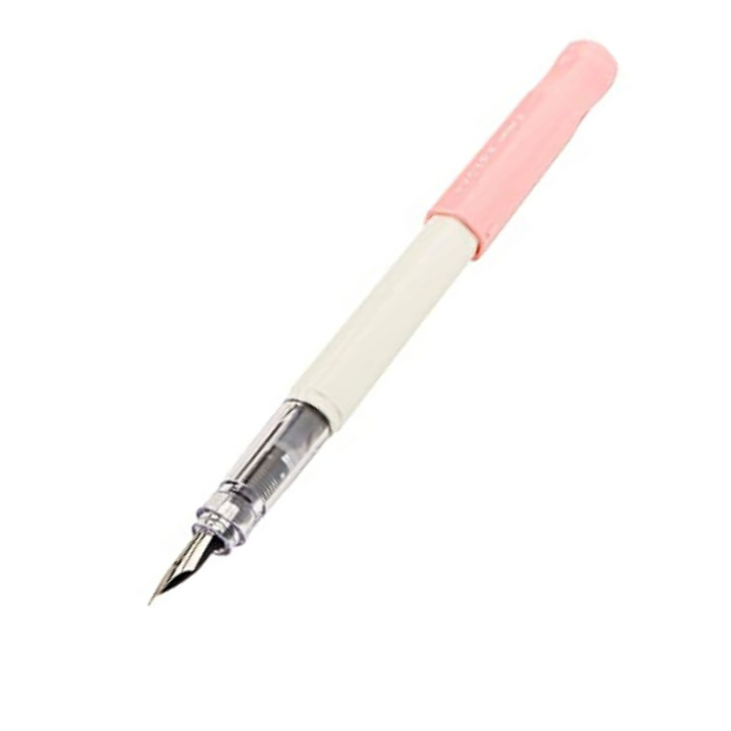 Pilot Kakuno Fountain Pen - Pink/White  -  Fine Nib Size