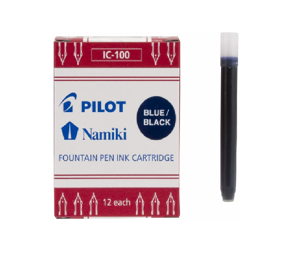 PILOT Namiki IC100 Fountain Pen Ink Cartridges 12-Pack