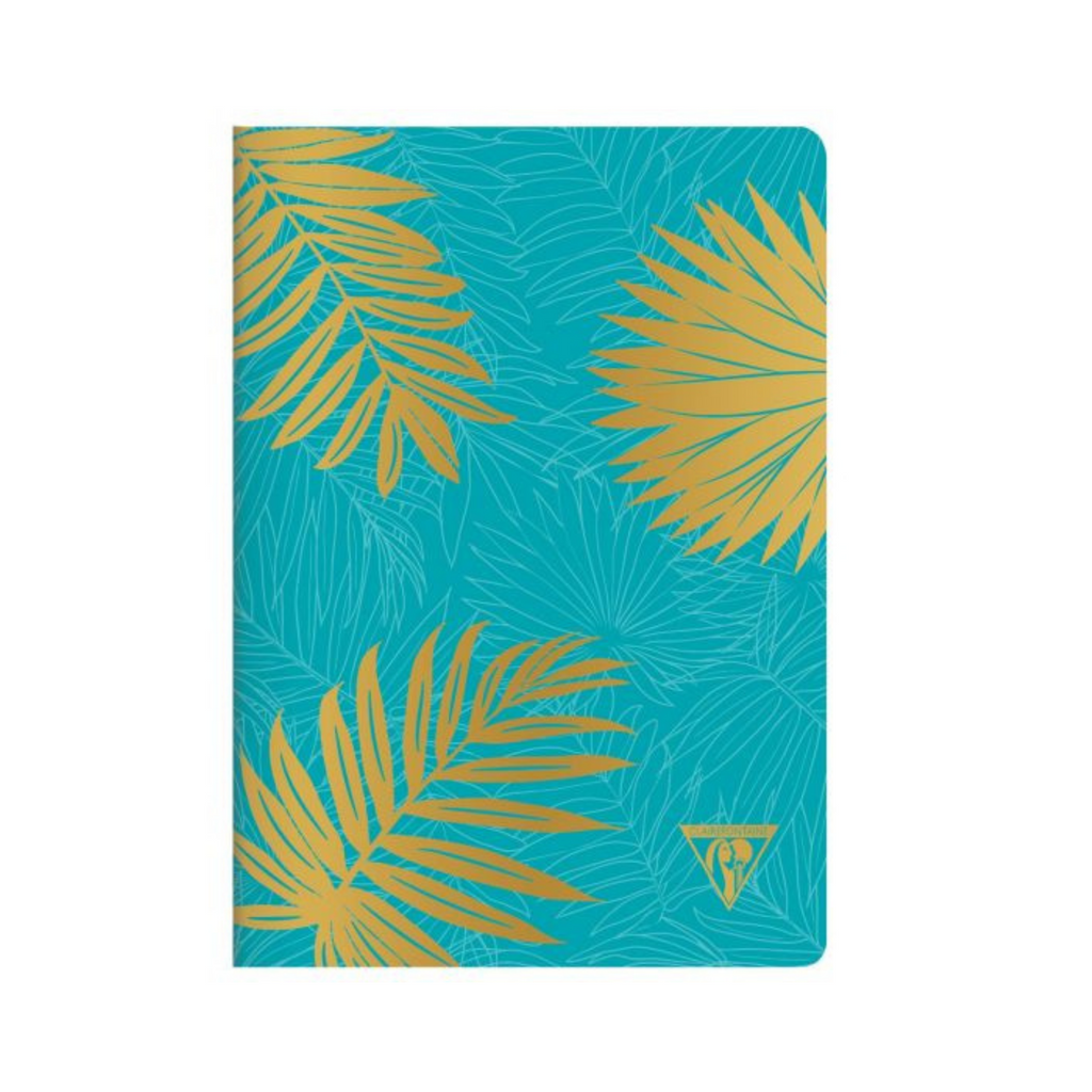 #194136 - Clairefontaine - Notebook Collections - Neo Deco - Turquoise - Lined - 48 Sheets - Ivory Paper - A5